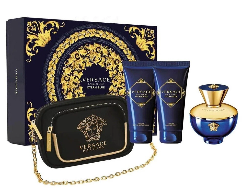 Versace Dylan Blue 3.4 EDP/3.4/3.4/Beauty case SET (W)