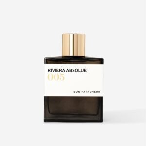 Perfume Riviera Absolue 005 en blanco minimalista